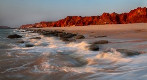 Beautiful sunsets on beach