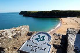 Barafundle Bay beach