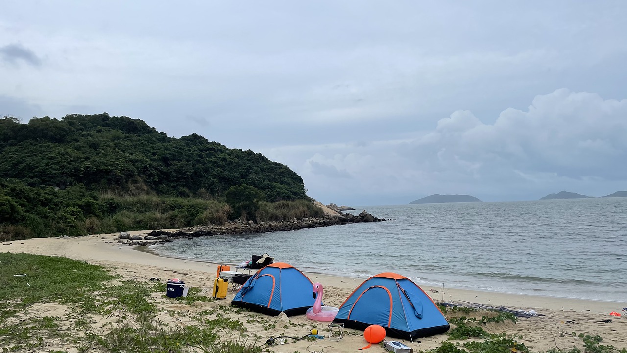 Beach camping locations on the east coast